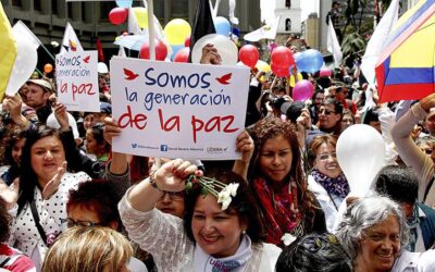 Celebrando el acuerdo de paz